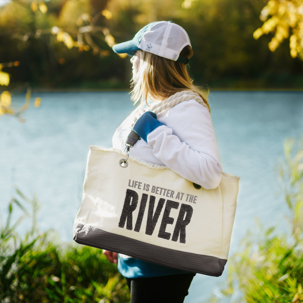 River Canvas Tote