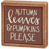 Mini box Sign - Autumn Leaves