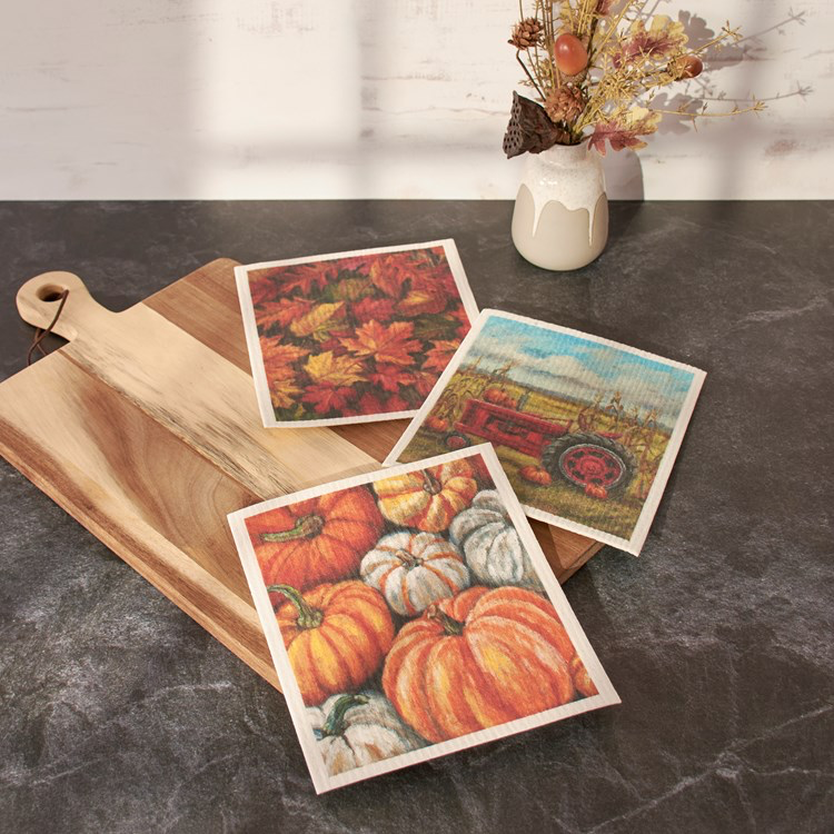 Fall Farm Swedish Dishcloth Set