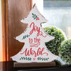 Joy to the World Distressed Metal Tree Decor'