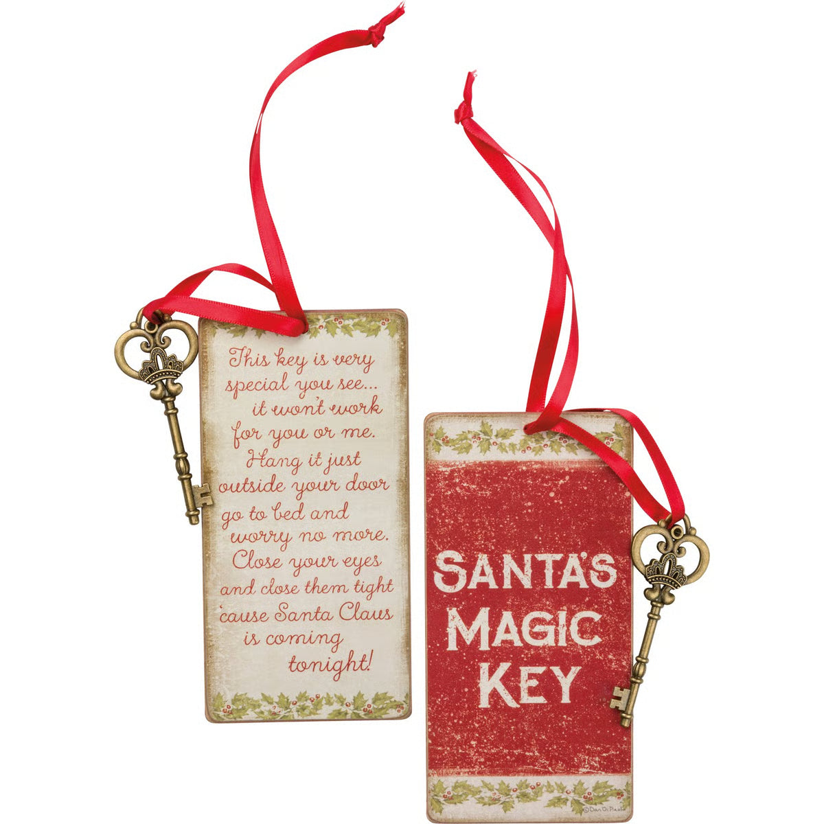 Ornament - Vintage Santa's Magic Key