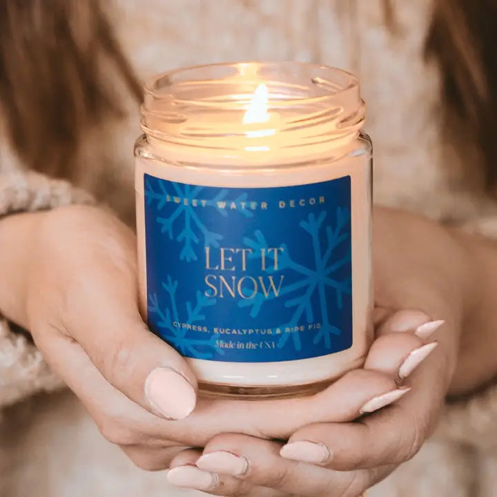 Let it Snow Candle