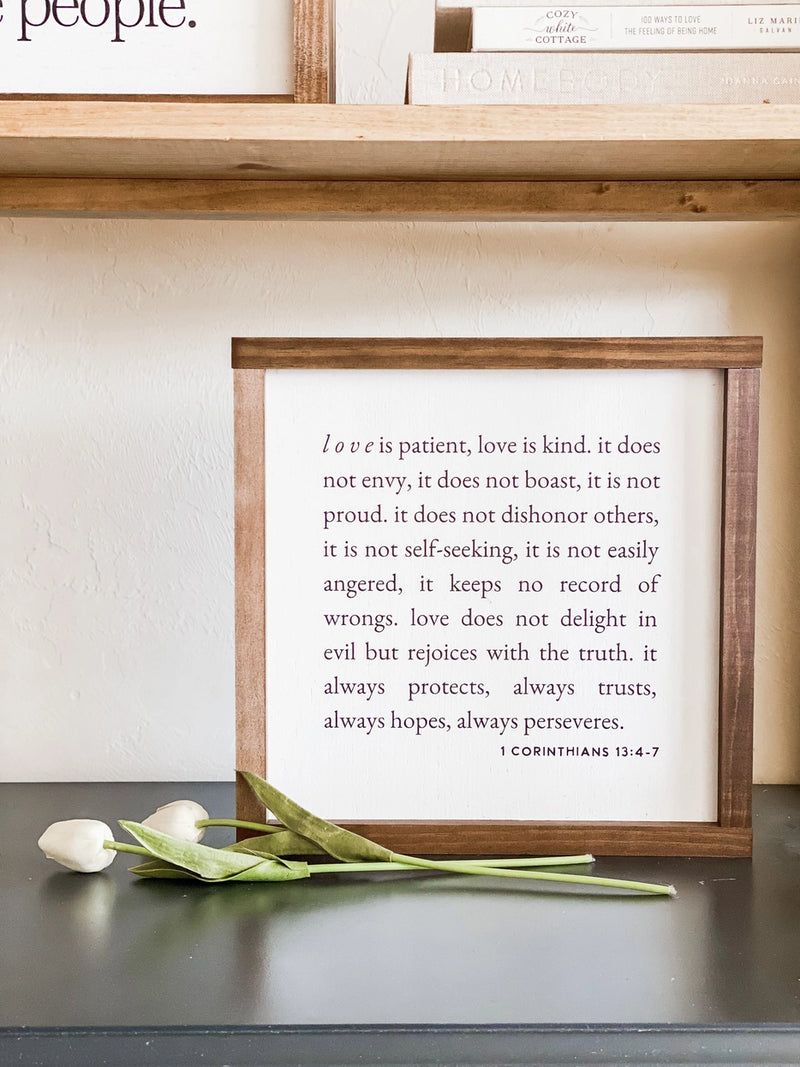 Wooden Sign - Love Is