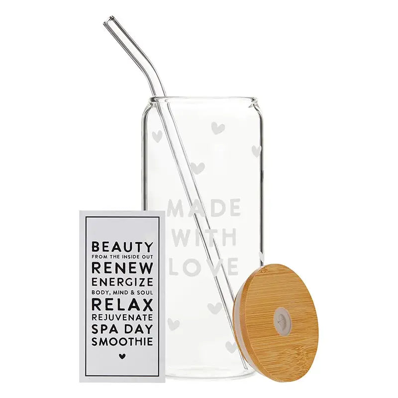 Glass Tumbler - Made with Love
