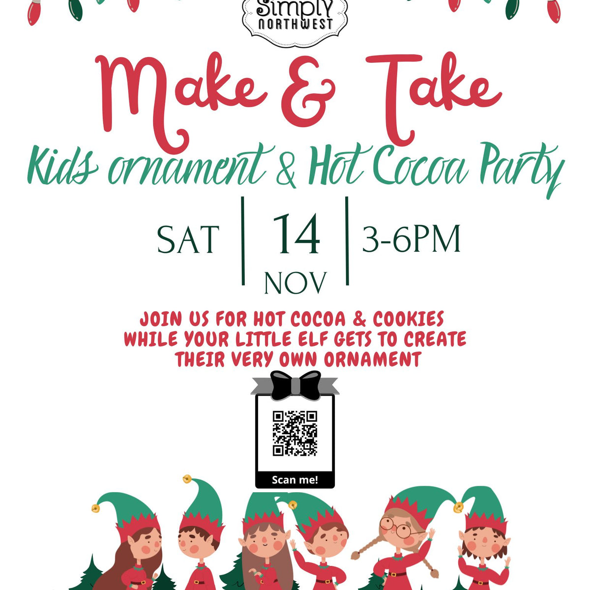 Make & Take Kids Ornament and Hot Cocoa Party - Sat Nov. 14th 2026