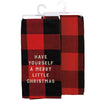 REd Buffalo Plaid Kitchen Towel - Merry Little Christmas