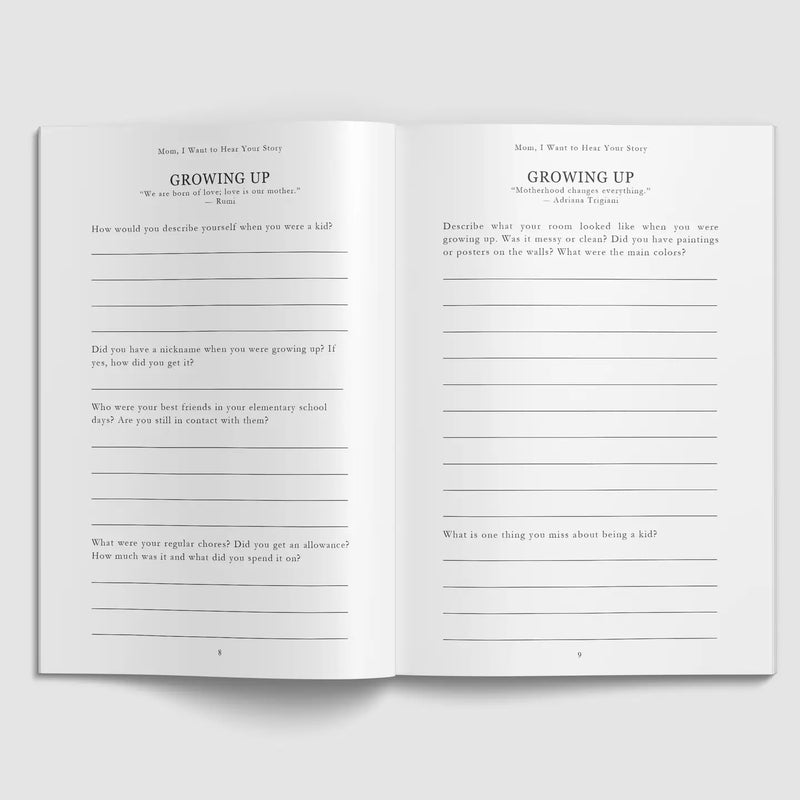Journal - Mom, I Want to Hear Your Story