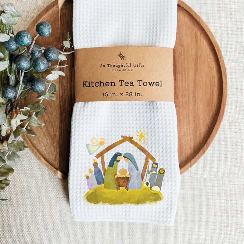 Holiday Waffle Weave Dishtowel