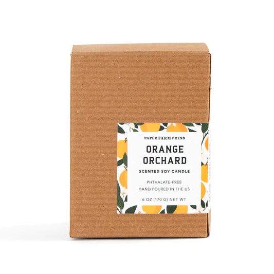 Orange Orchard Scented Soy Hand-Poured Candle