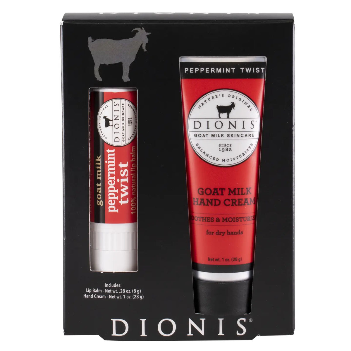 Peppermint Goat Milk Hand Cream & Lip Balm Set
