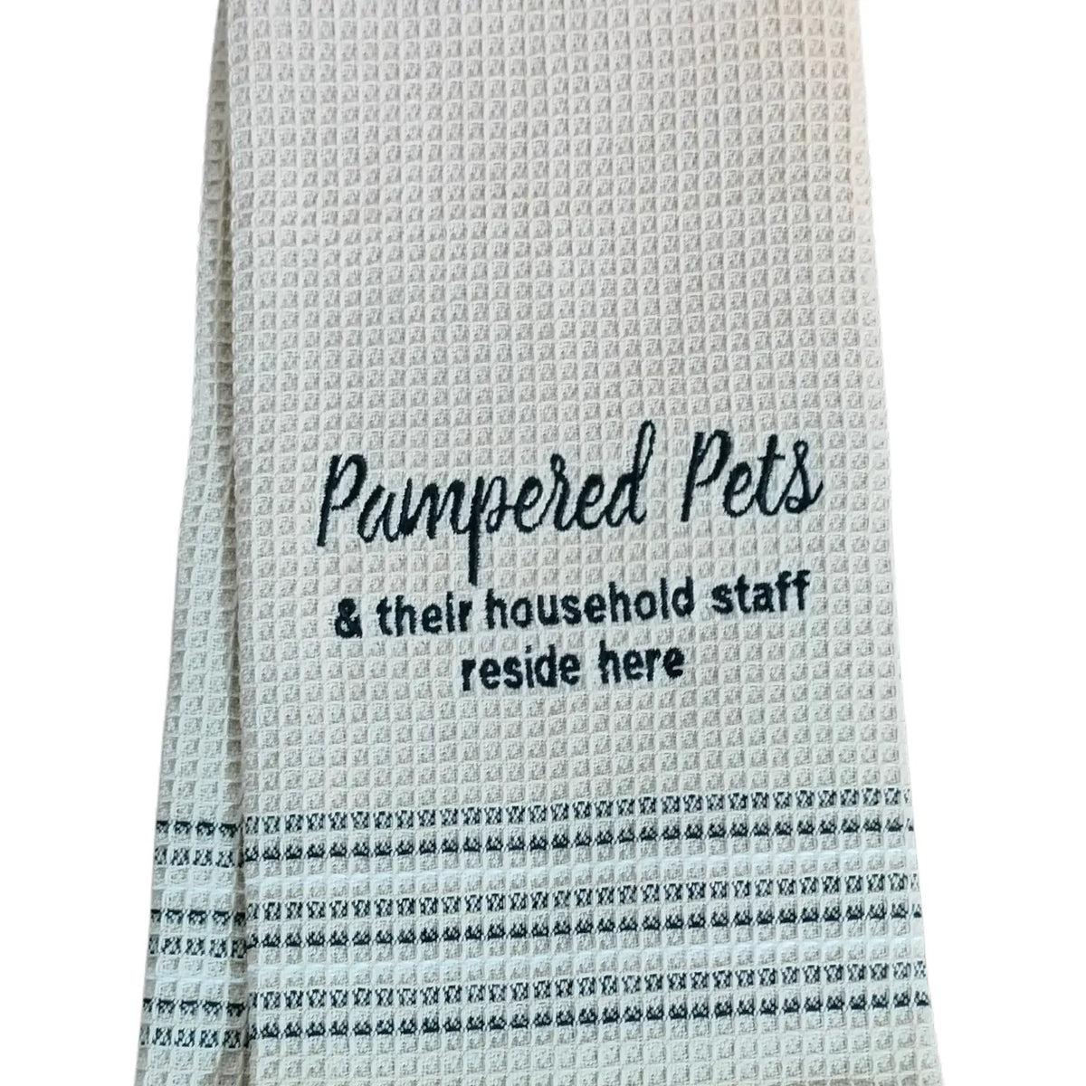 Waffle Weave Dishtowel - Pampered Pets