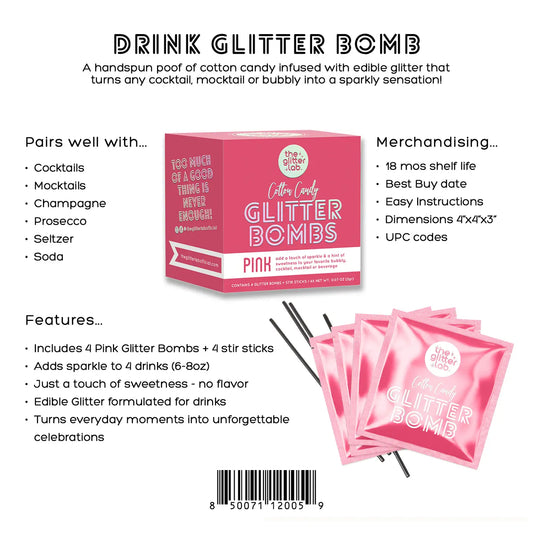 Cotton Candy Glitter Bombs