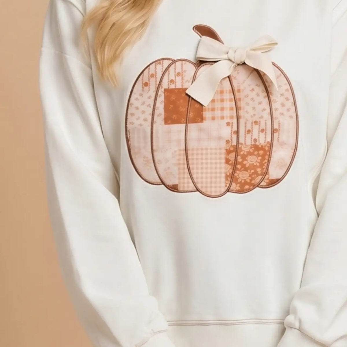 Sweatshirt - Pumpkin with Bow