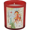 Vintage Santa & Reindeer Jar Candles