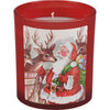 Vintage Santa & Reindeer Jar Candles