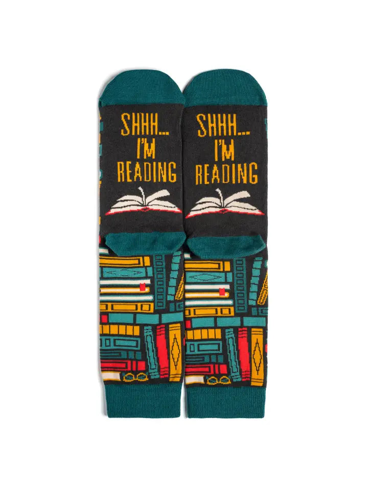 Shh I'm Reading Socks