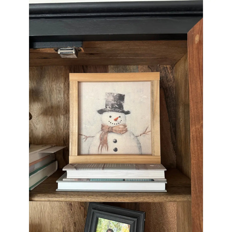 Holiday Sign - Vintage Snowman