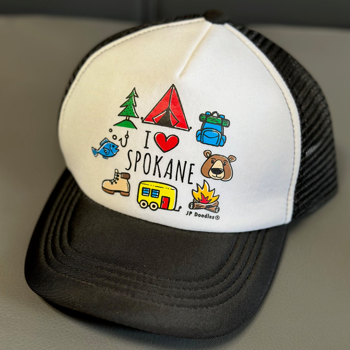 I Love Spokane Kids Trucker Hat