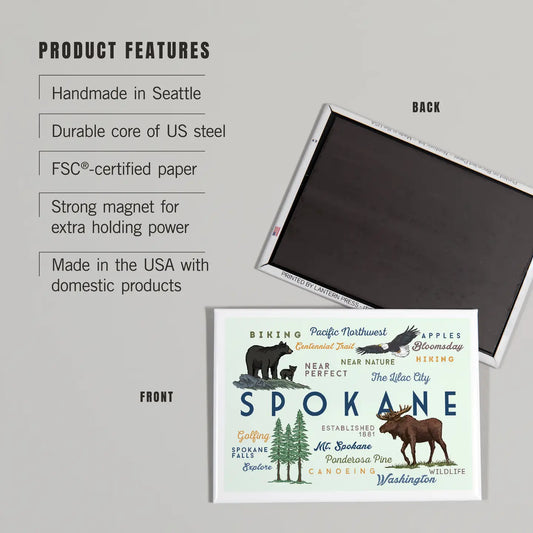 Spokane Icons Magnet