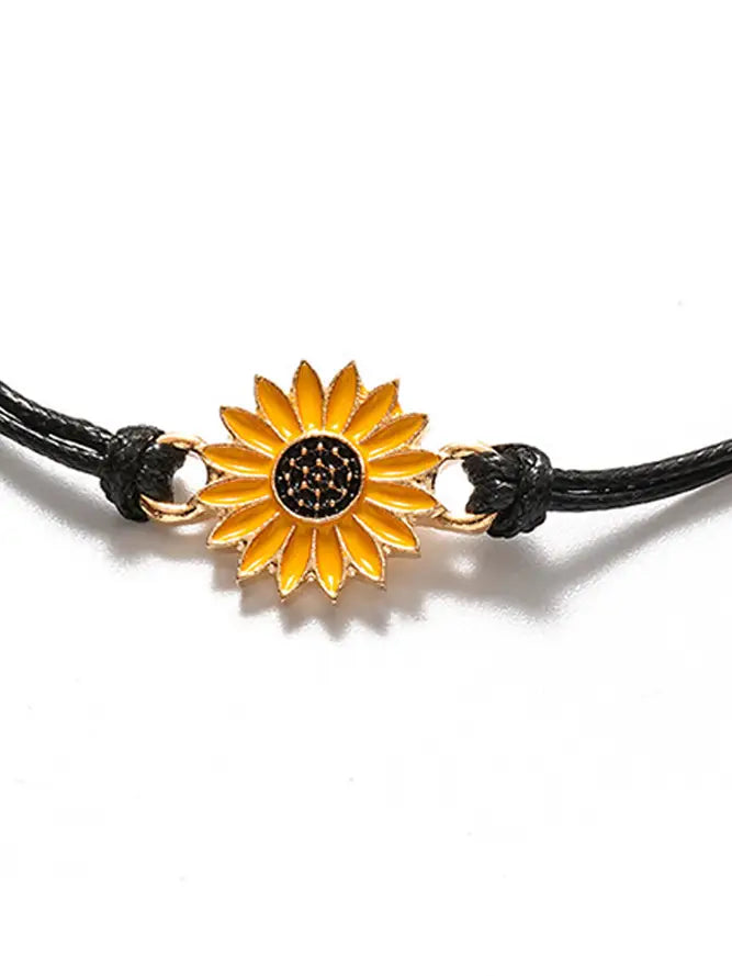 Sunflower Braided Bracelets