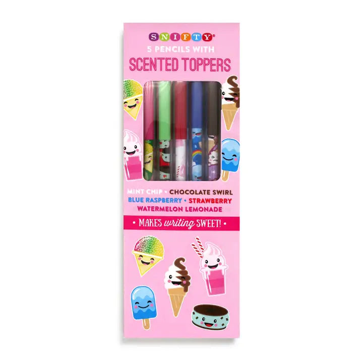 Sweet Scoop Pencil Set with Scented Toppers