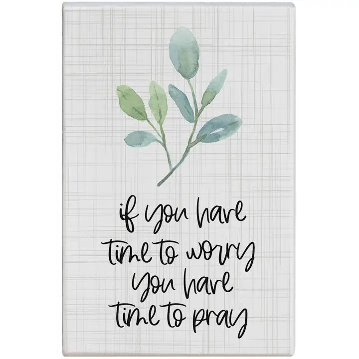 Time to Pray Block Sign