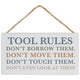 Mini Hanging Sign - Tool Rules