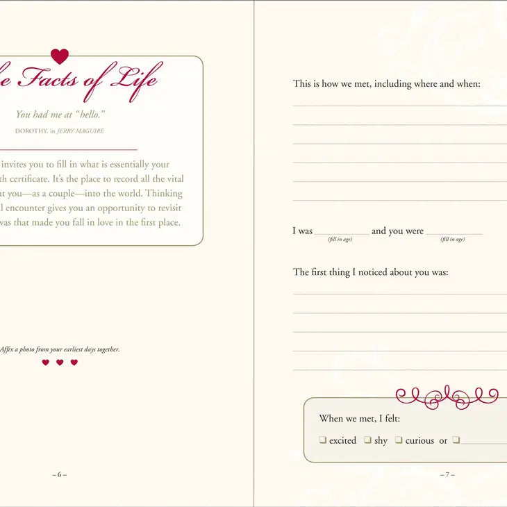 Why I Love You:  A Journal of Us