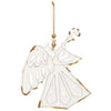 Shabby Chic Metal Angel Ornament