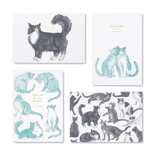 Cat Themed Note Card Set