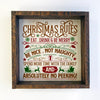 Christmas Rules Sign