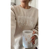 Coffee Please Embroidered Sweatshirt