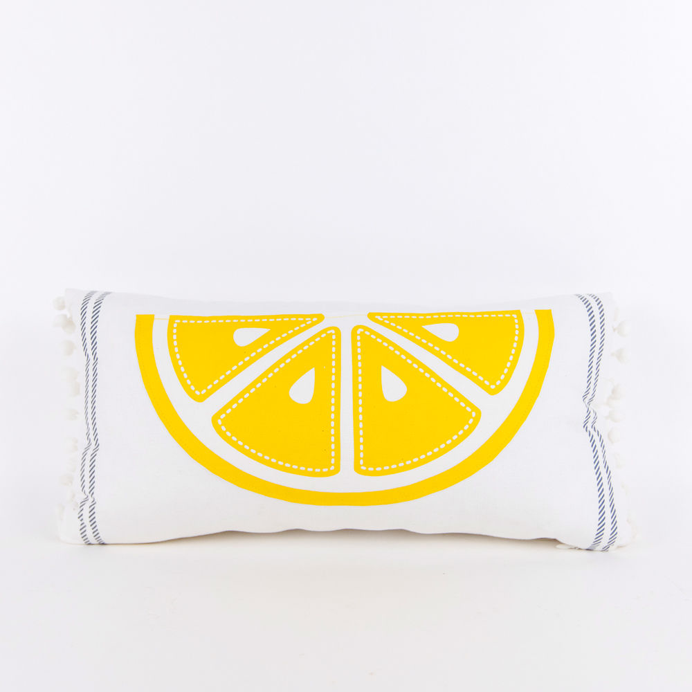 Reversible Lemon & Watermelon Pillow