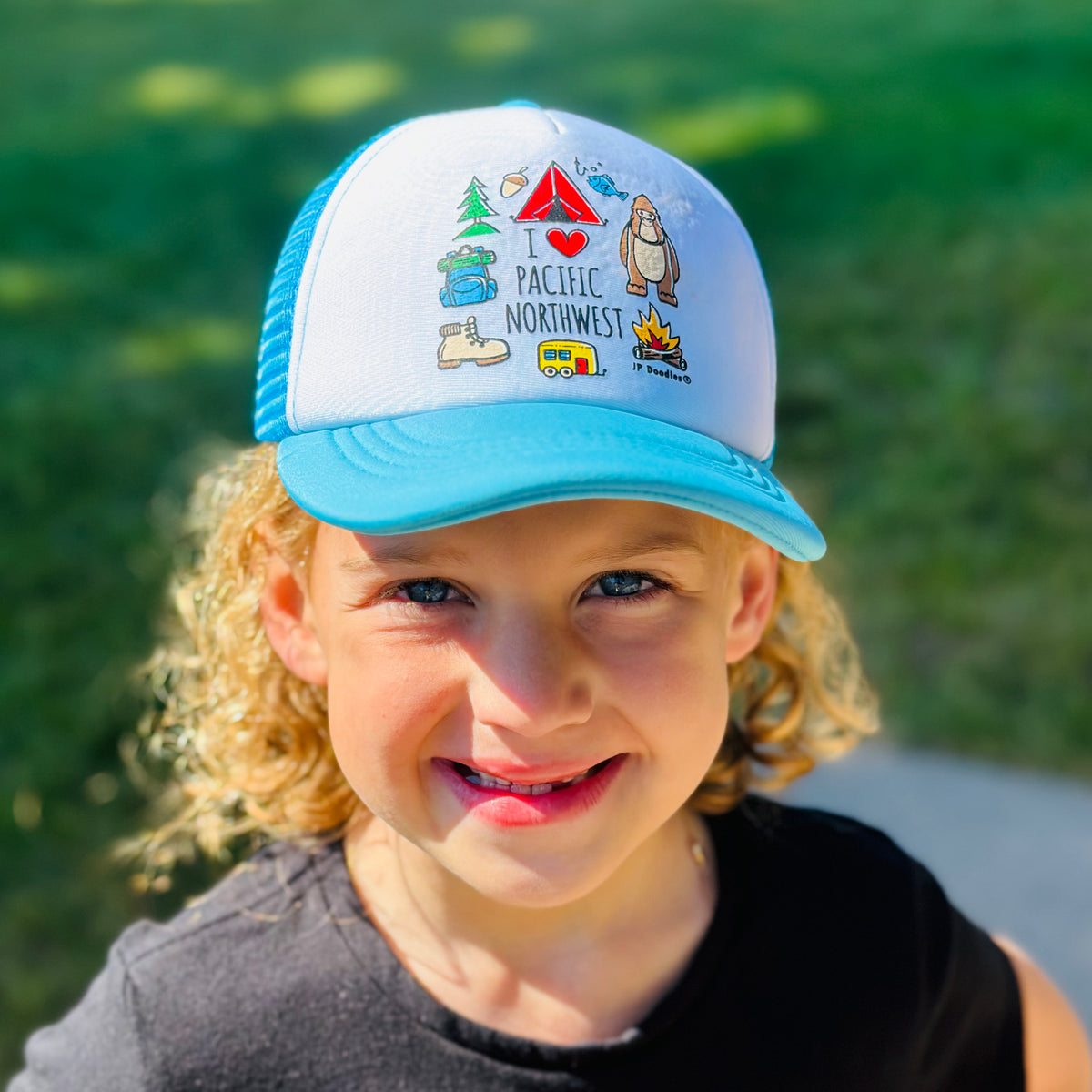 I Love the Pacific Northwest Kids Trucker Hat