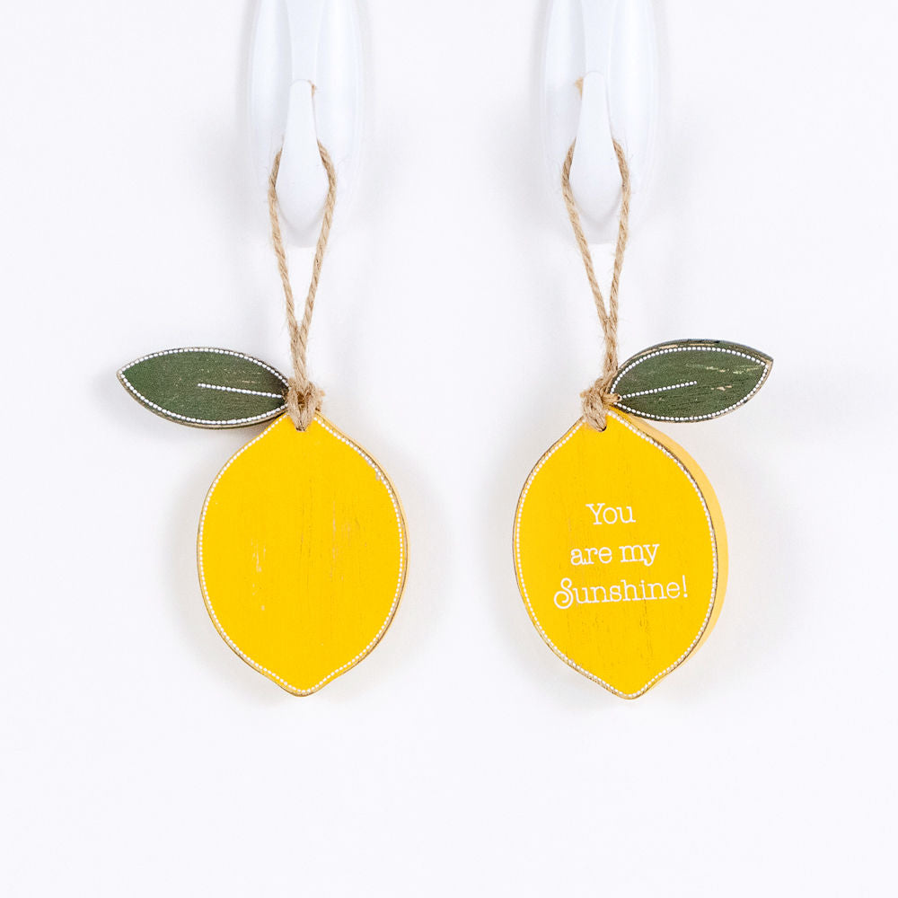 Lemon you are My Sunshine Wooden Charm