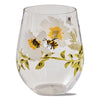 Bee Floral Stemless Wine Tumbler