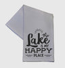 The Lake is My Happy Place Tea Towel