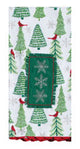 Tea Towel - Playful Holiday Cardinals