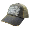 Thankful Grateful Blessed Distressed Trucker Hat