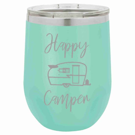 Happy Camper Wine Tumbler