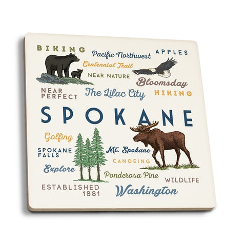 Spokane Moose Tea Towel