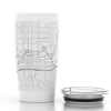 Spokane WA Map Pint Tumbler