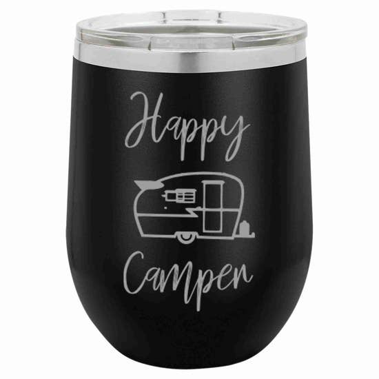 Happy Camper Wine Tumbler