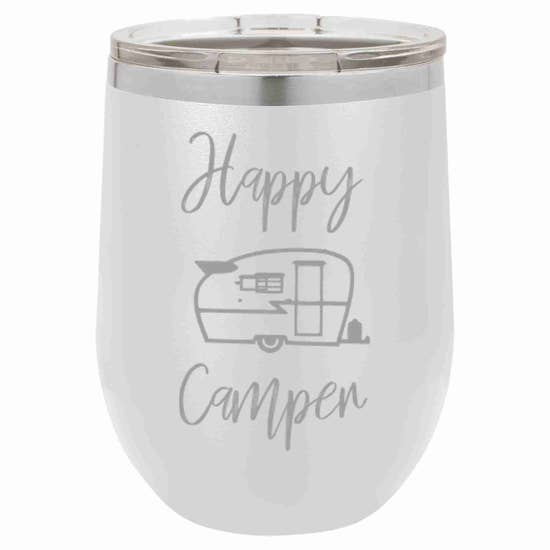 Happy Camper Wine Tumbler