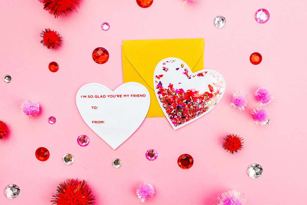 Boxed Confetti Heart Cards