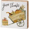 Give Thanks Block Sign