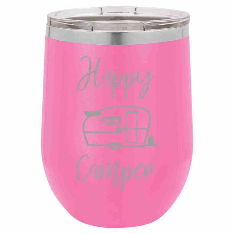 Happy Camper Wine Tumbler