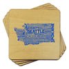 Washington Typography Coaster Set