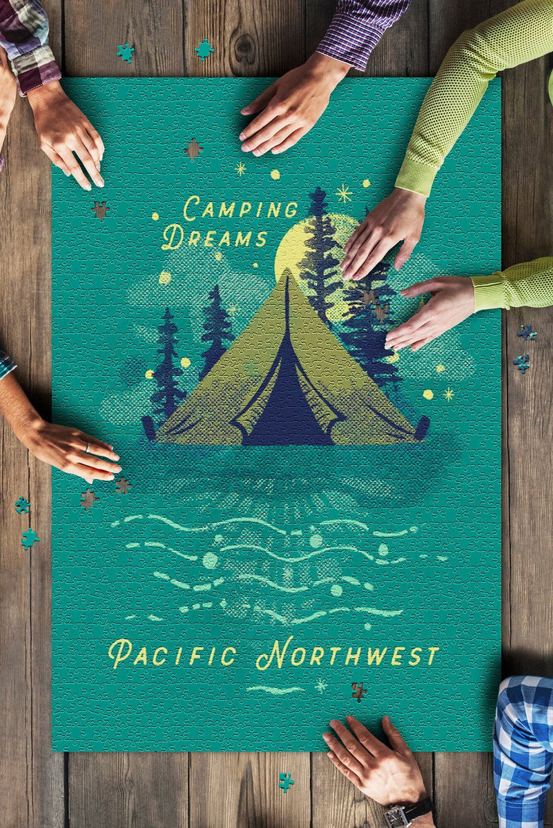 Pacific Northwest Camping Dreams Puzzle