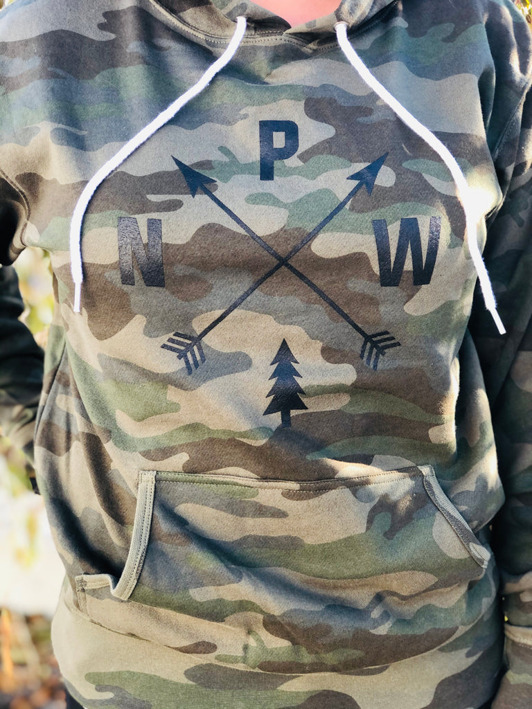 PNW Camo Hooded Sweatshirt